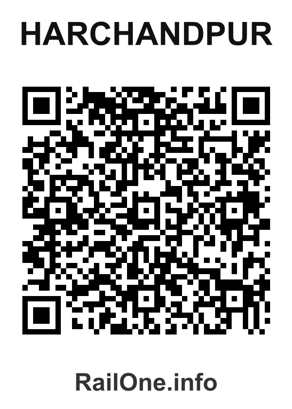 RailOne QR Code for Harchandpur station