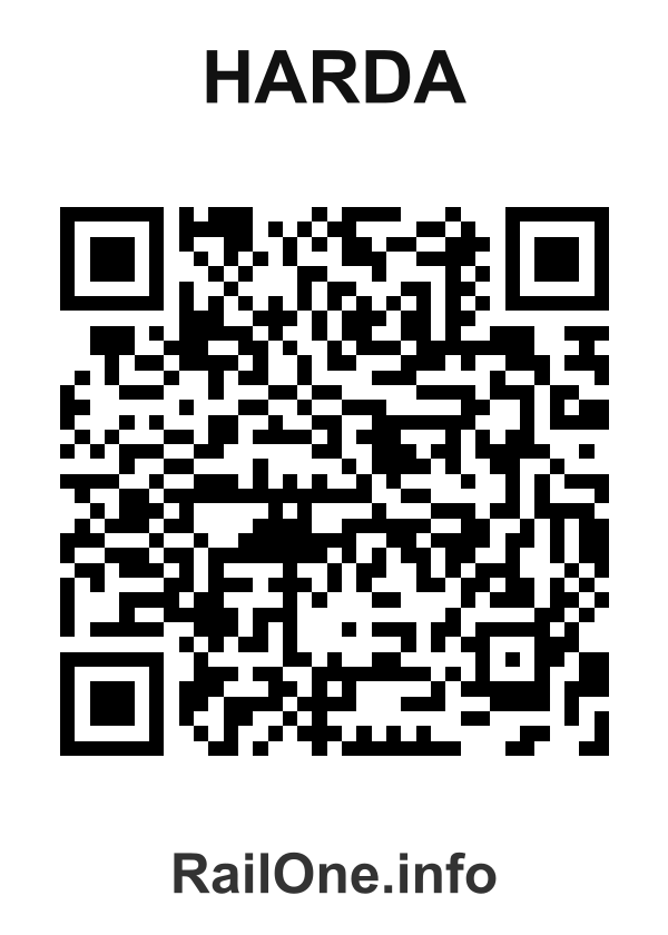 RailOne QR Code for Harda station