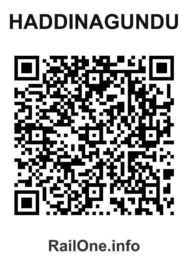 RailOne QR Code for Haddinagundu station
