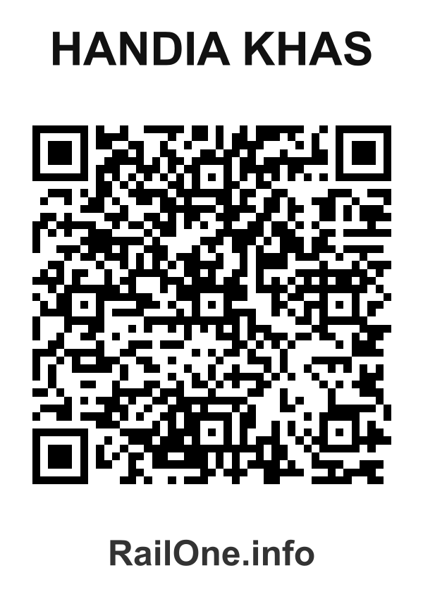 RailOne QR Code for Handia Khas station