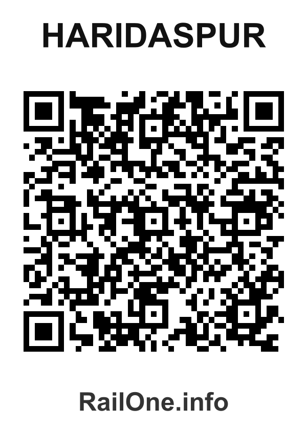 RailOne QR Code for Haridaspur station