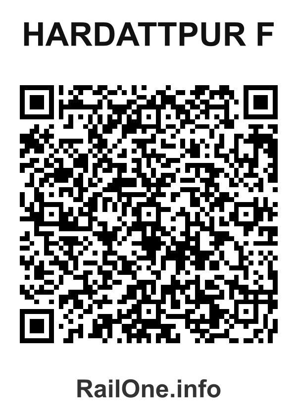 RailOne QR Code for Hardattpur F station