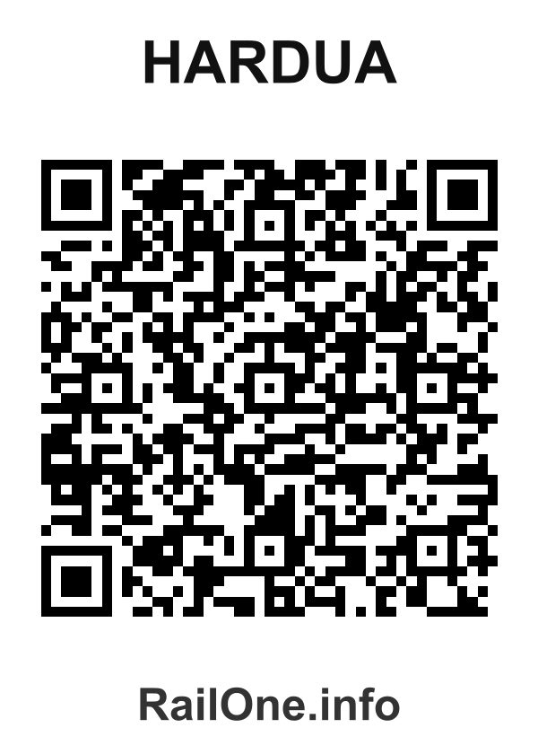 RailOne QR Code for Hardua station
