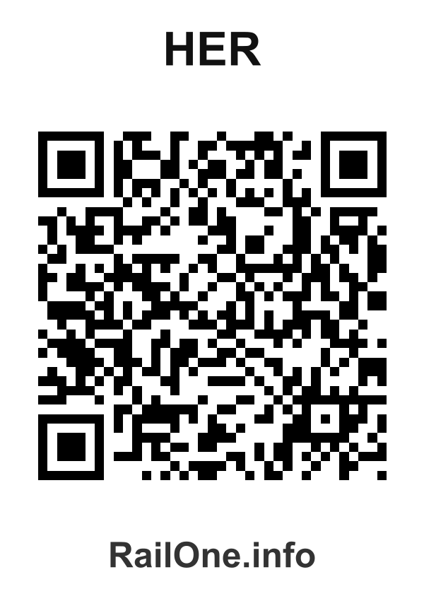 RailOne QR Code for Her station
