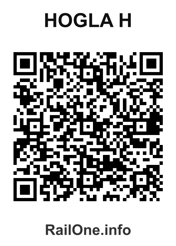 RailOne QR Code for Hogla H station