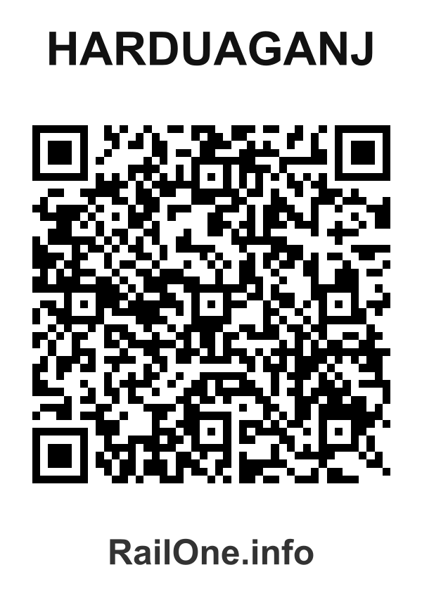 RailOne QR Code for Harduaganj station