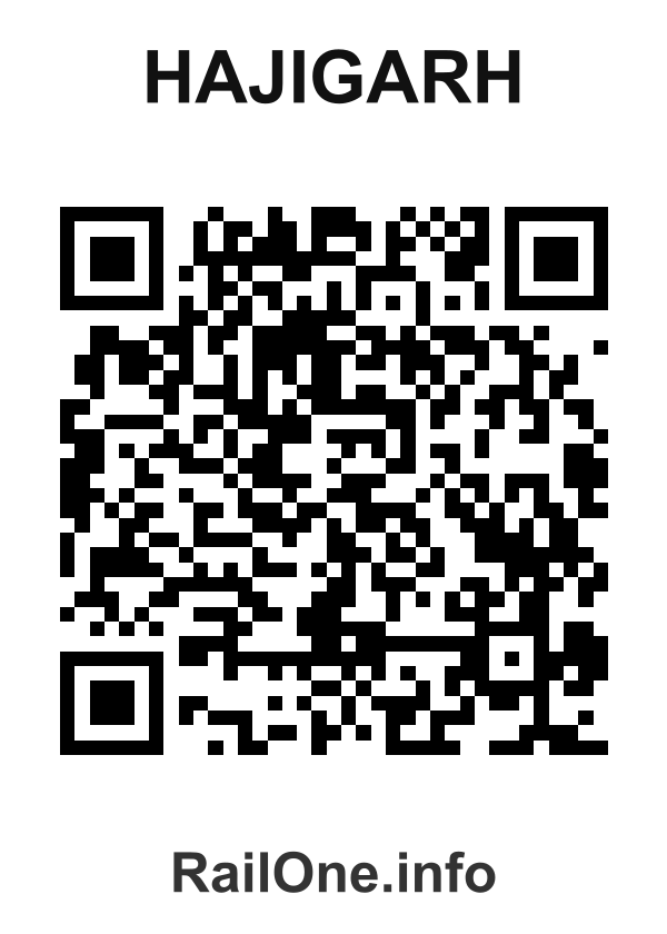 RailOne QR Code for Hajigarh station