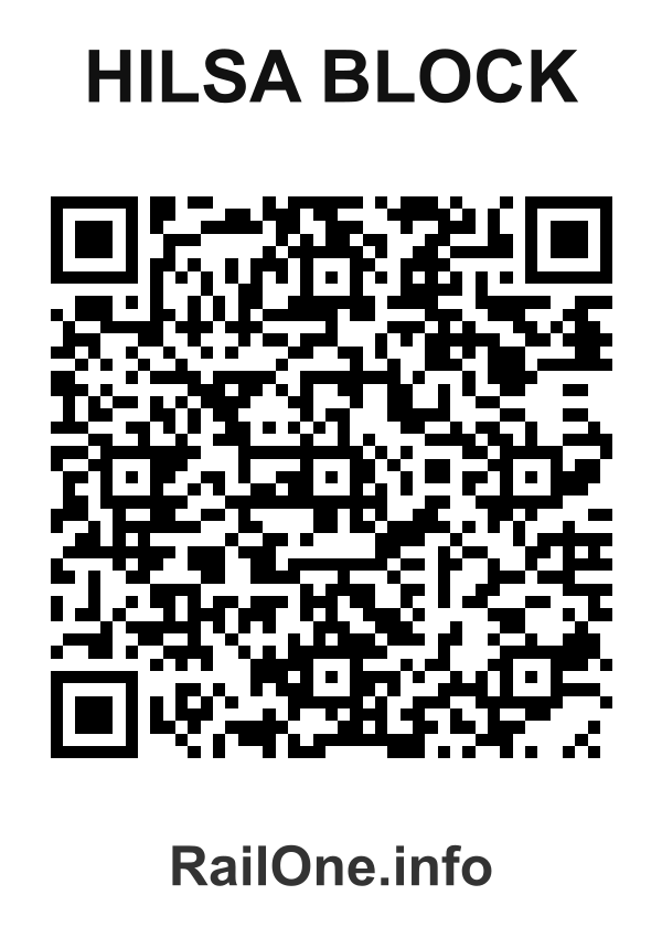 RailOne QR Code for Hilsa Block station