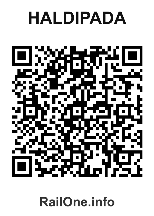 RailOne QR Code for Haldipada station
