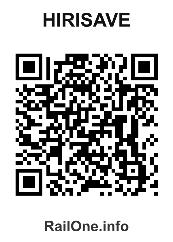 RailOne QR Code for Hirisave station