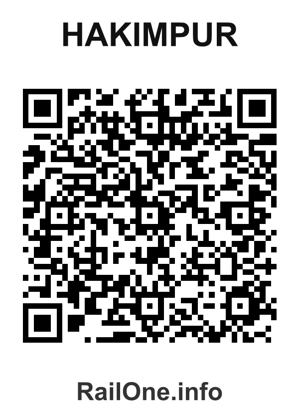 RailOne QR Code for Hakimpur station