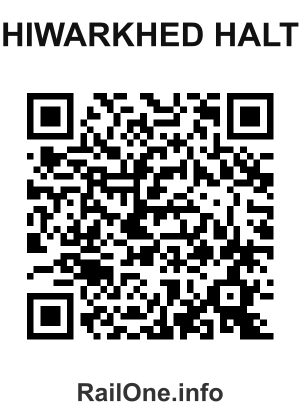 RailOne QR Code for Hiwarkhed Halt station