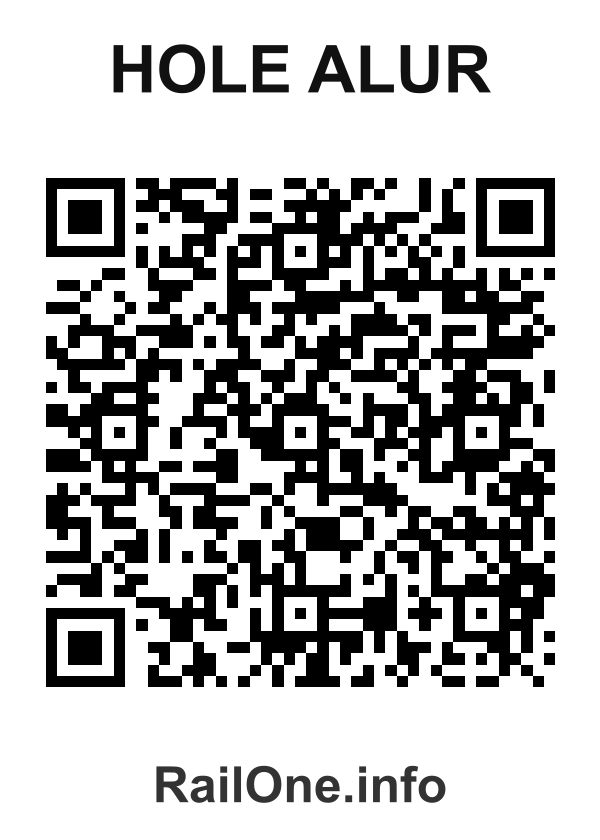 RailOne QR Code for Hole Alur station