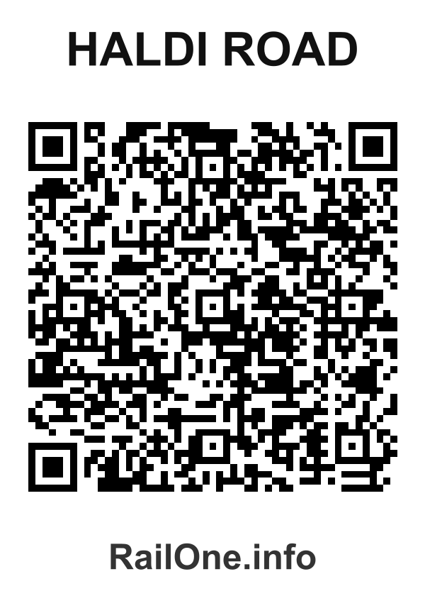 RailOne QR Code for Haldi Road station