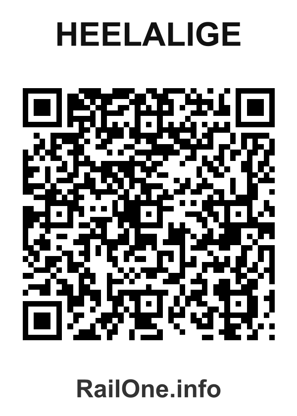 RailOne QR Code for Heelalige station