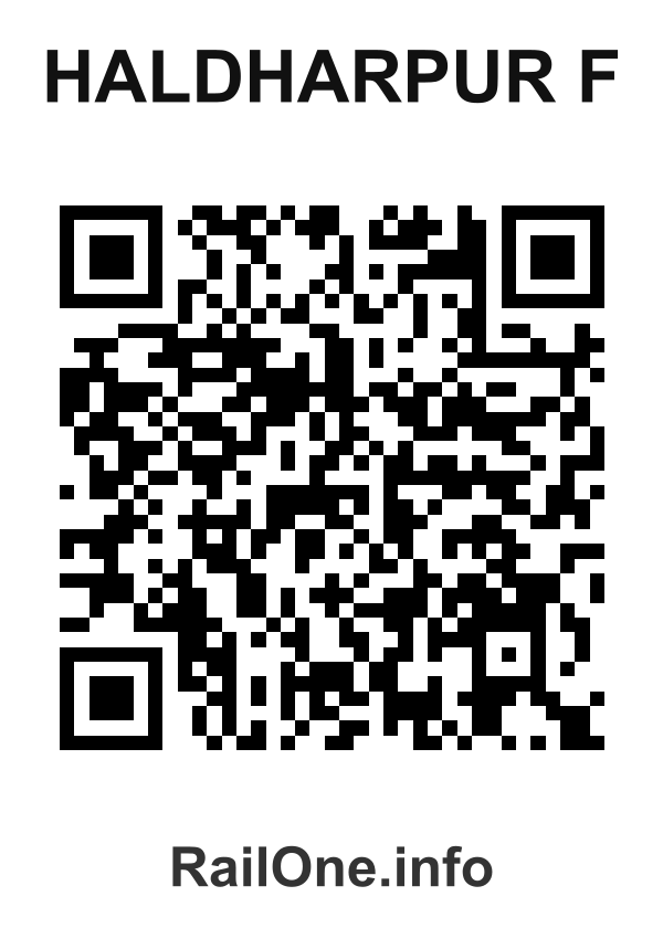 RailOne QR Code for Haldharpur F station