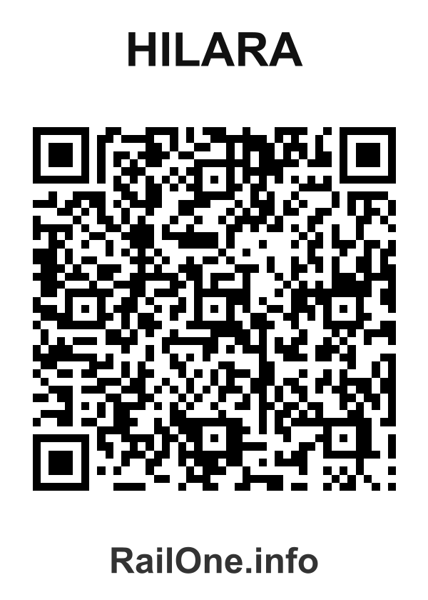 RailOne QR Code for Hilara station