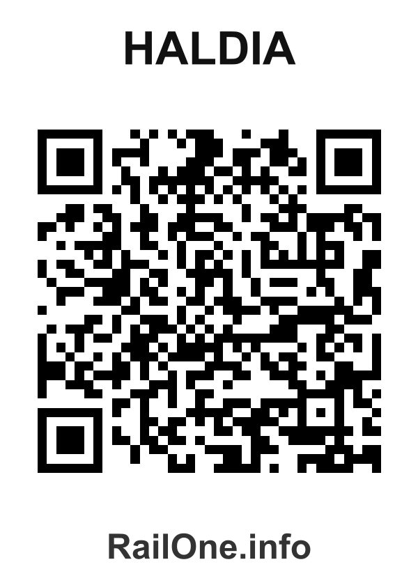 RailOne QR Code for Haldia station