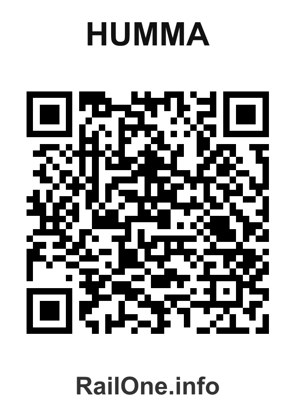 RailOne QR Code for Humma station