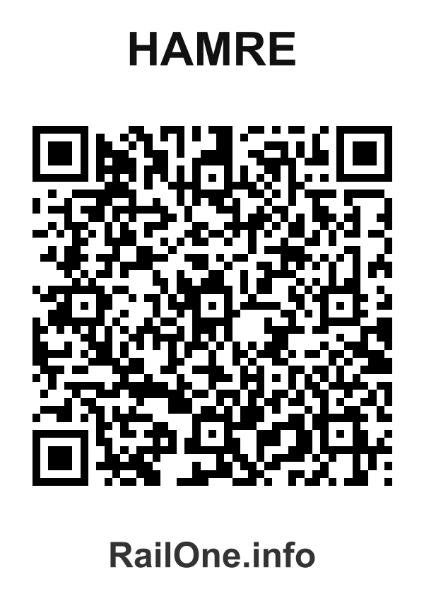 RailOne QR Code for Hamre station
