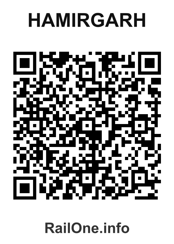 RailOne QR Code for Hamirgarh station
