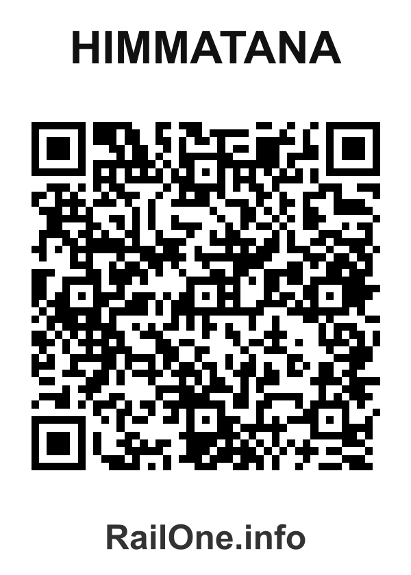 RailOne QR Code for Himmatana station