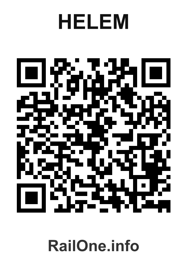RailOne QR Code for Helem station