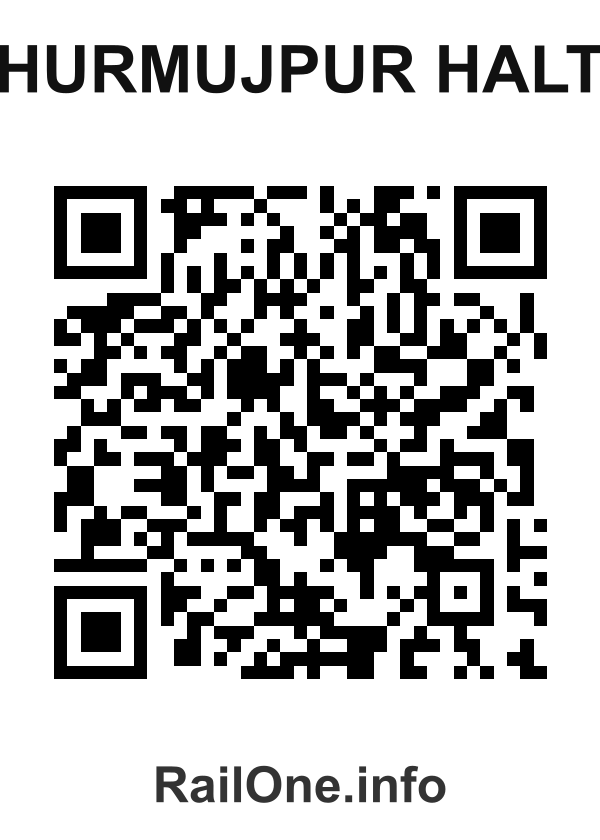 RailOne QR Code for Hurmujpur Halt station