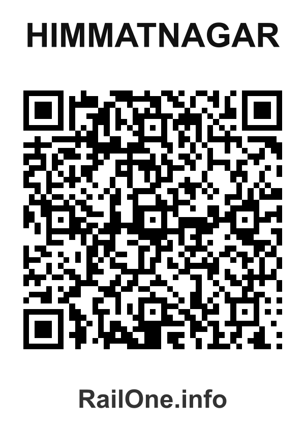 RailOne QR Code for Himmatnagar station
