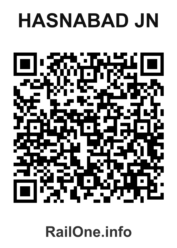 RailOne QR Code for Hasnabad Jn station