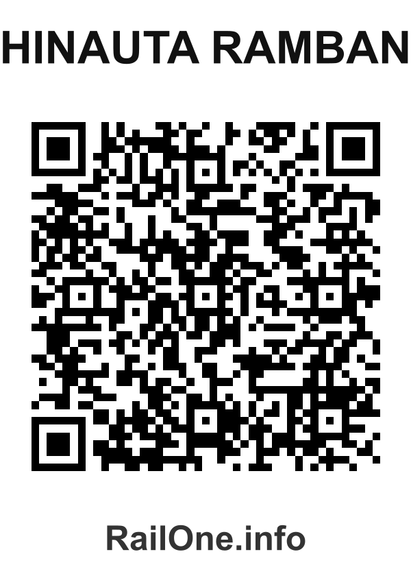 RailOne QR Code for Hinauta Ramban station