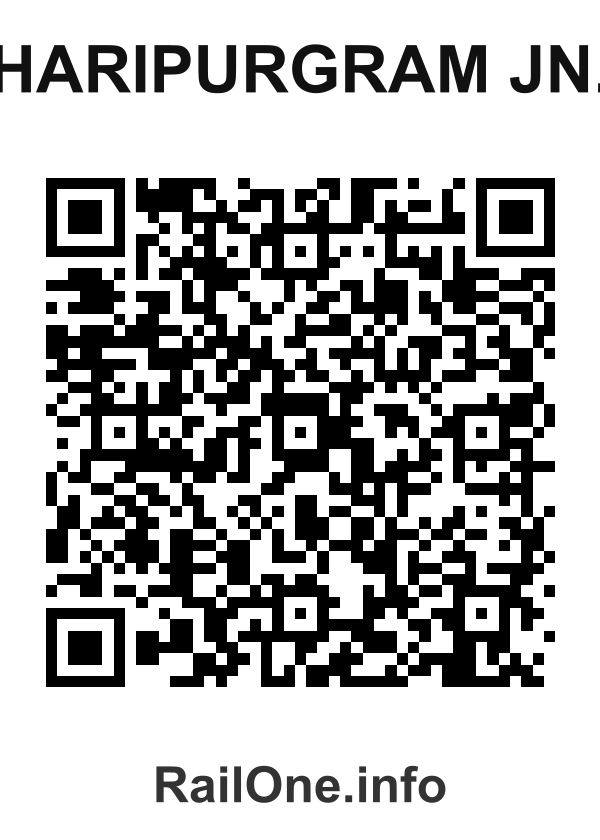 RailOne QR Code for Haripurgram Jn. station