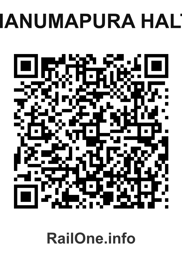 RailOne QR Code for Hanumapura Halt station