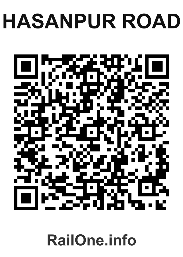 RailOne QR Code for Hasanpur Road station