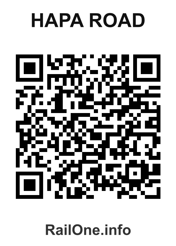 RailOne QR Code for Hapa Road station