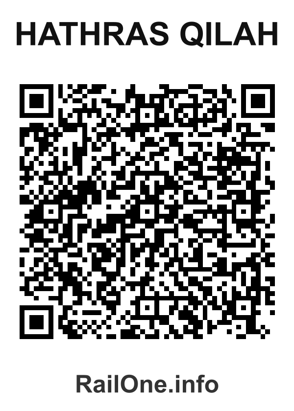 RailOne QR Code for Hathras Qilah station