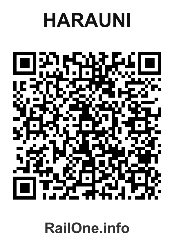 RailOne QR Code for Harauni station