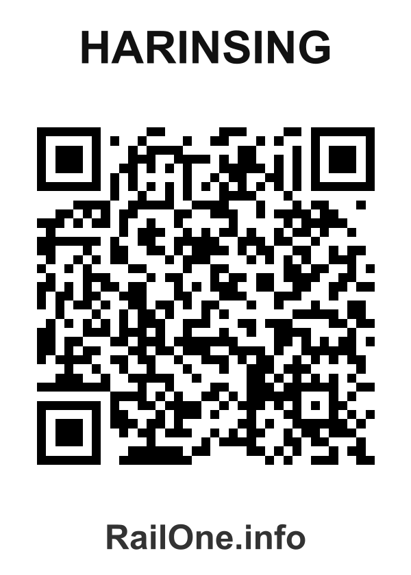 RailOne QR Code for Harinsing station