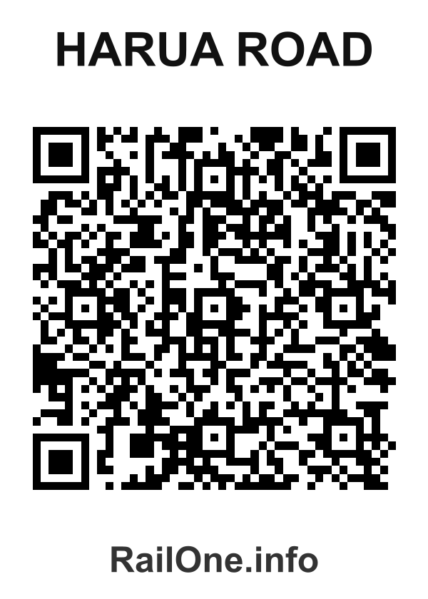 RailOne QR Code for Harua Road station
