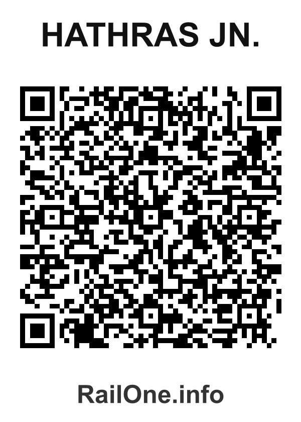RailOne QR Code for Hathras Jn. station