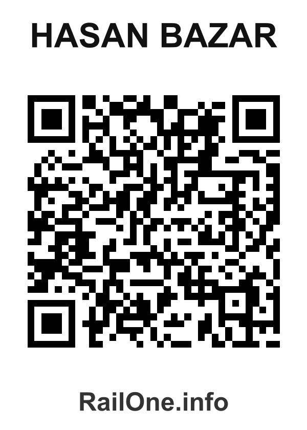 RailOne QR Code for Hasan Bazar station