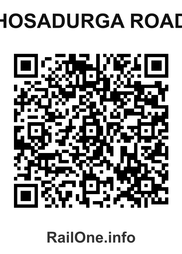 RailOne QR Code for Hosadurga Road station