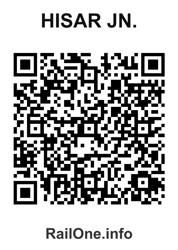RailOne QR Code for Hisar Jn. station