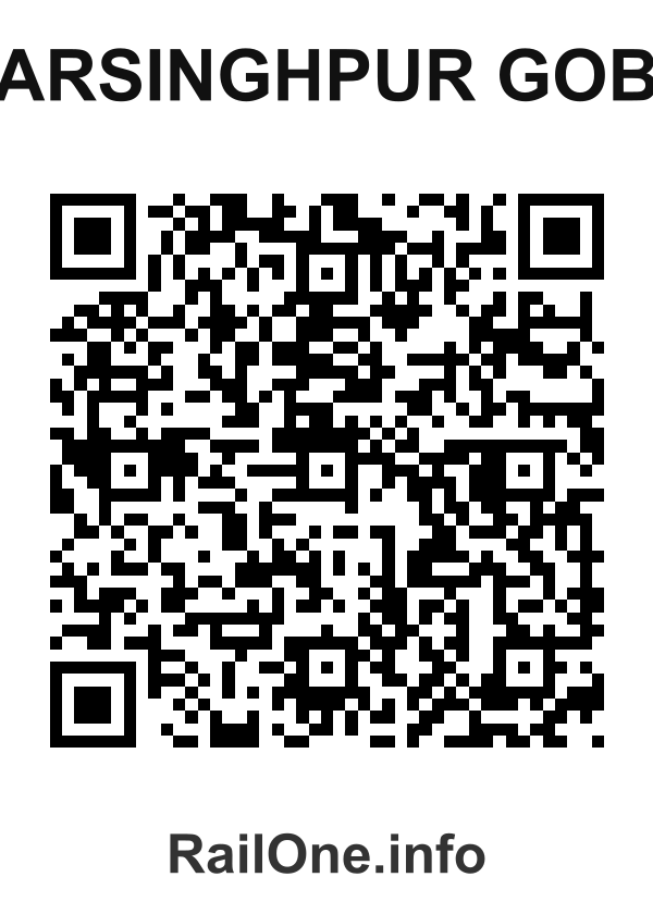 RailOne QR Code for Harsinghpur Goba station