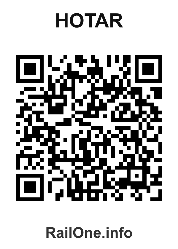 RailOne QR Code for Hotar station