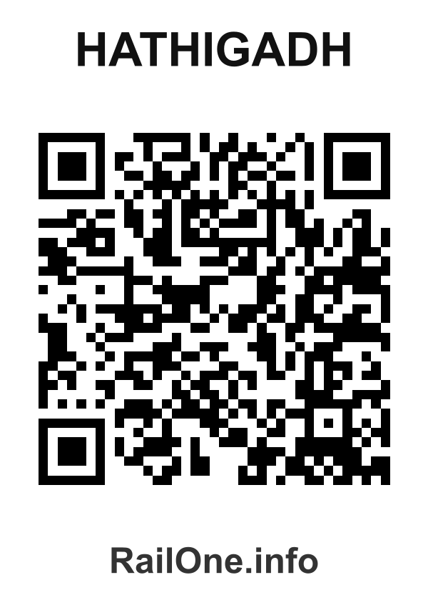 RailOne QR Code for Hathigadh station