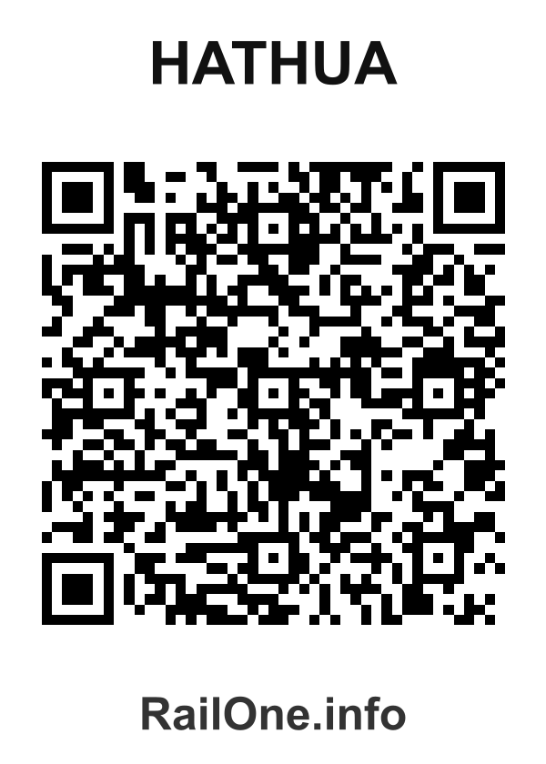 RailOne QR Code for Hathua station