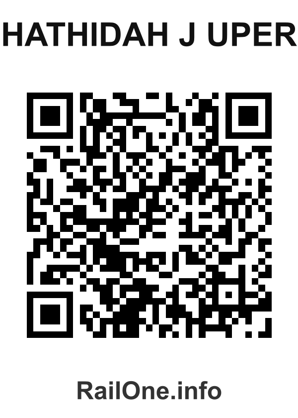 RailOne QR Code for Hathidah J Uper station