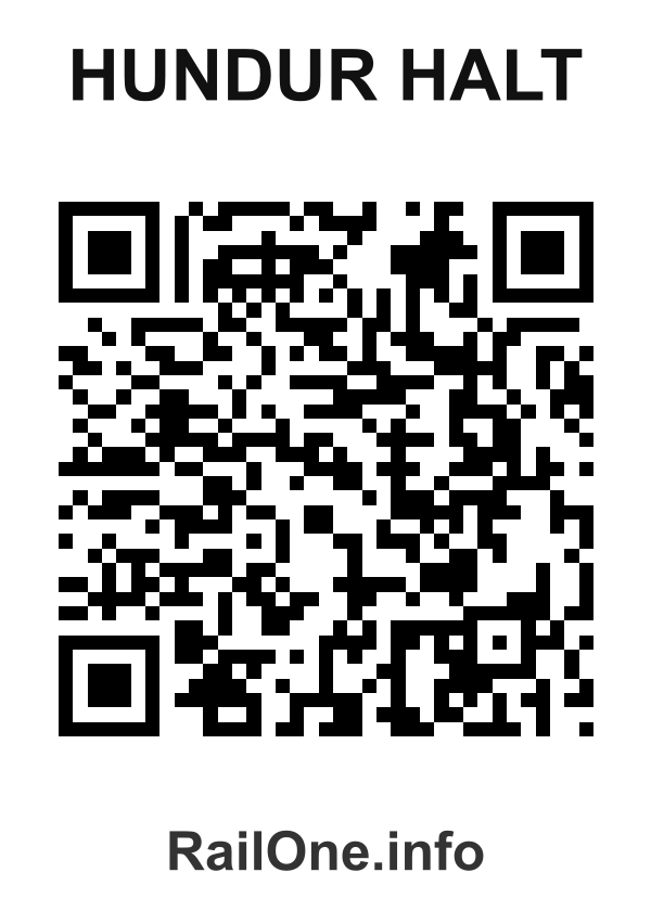 RailOne QR Code for Hundur Halt station