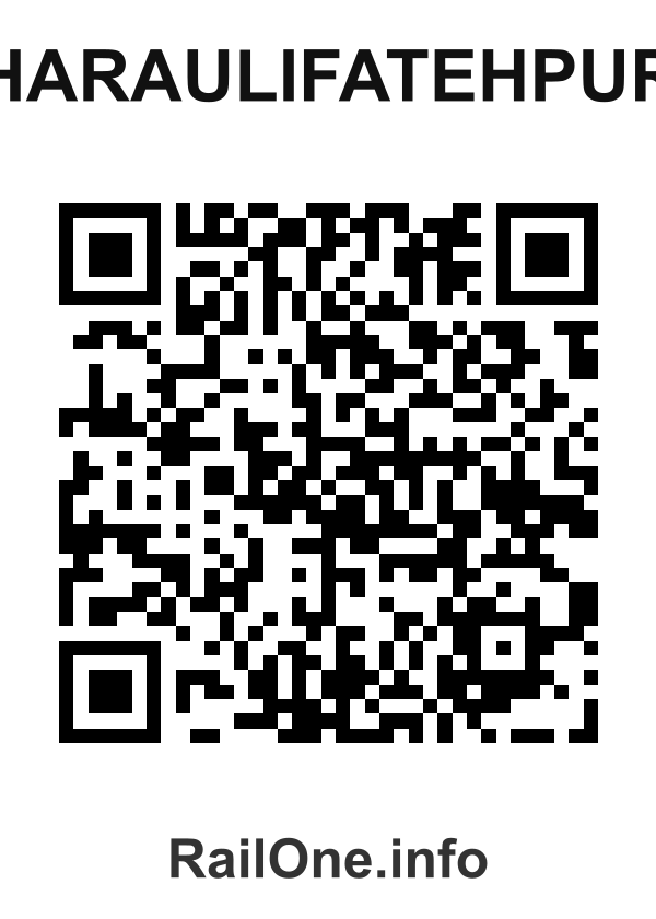 RailOne QR Code for Haraulifatehpur station